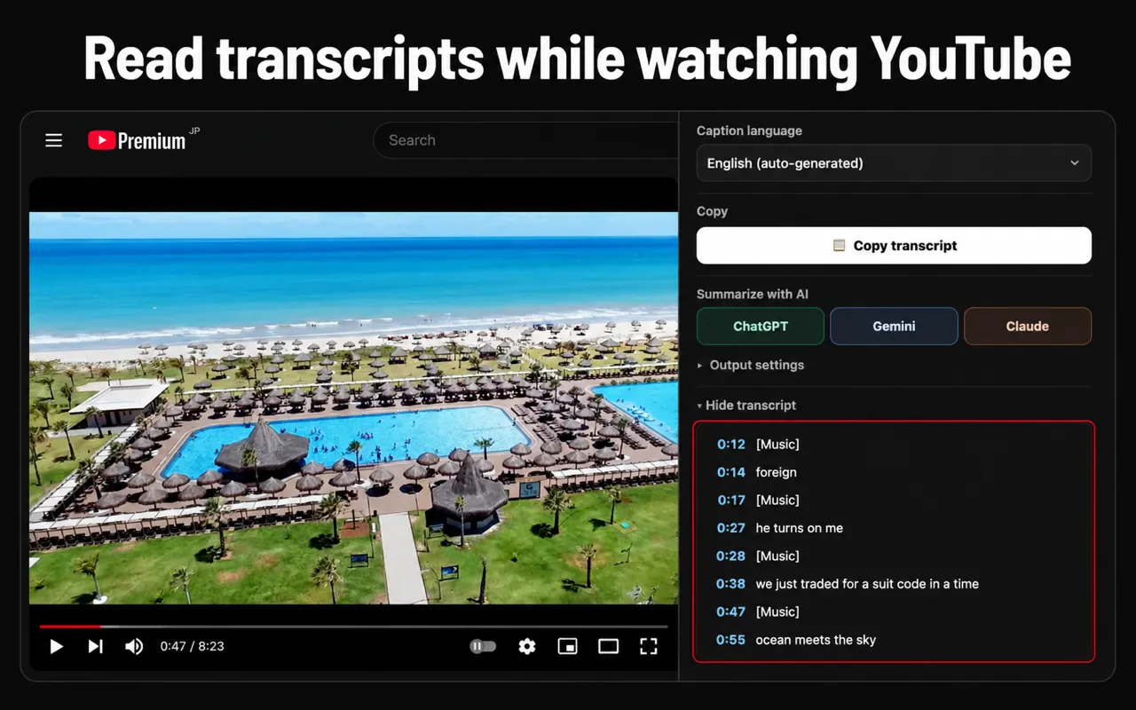 The title and URL come with the text